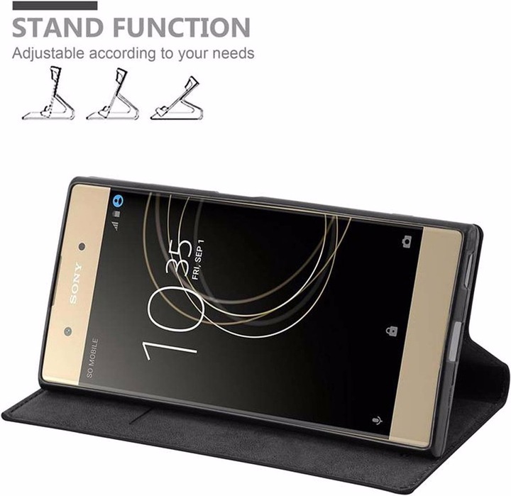 Actual product image Cadorabo Book Invisible Magnet Cover (Sony Xperia XA1 Plus)