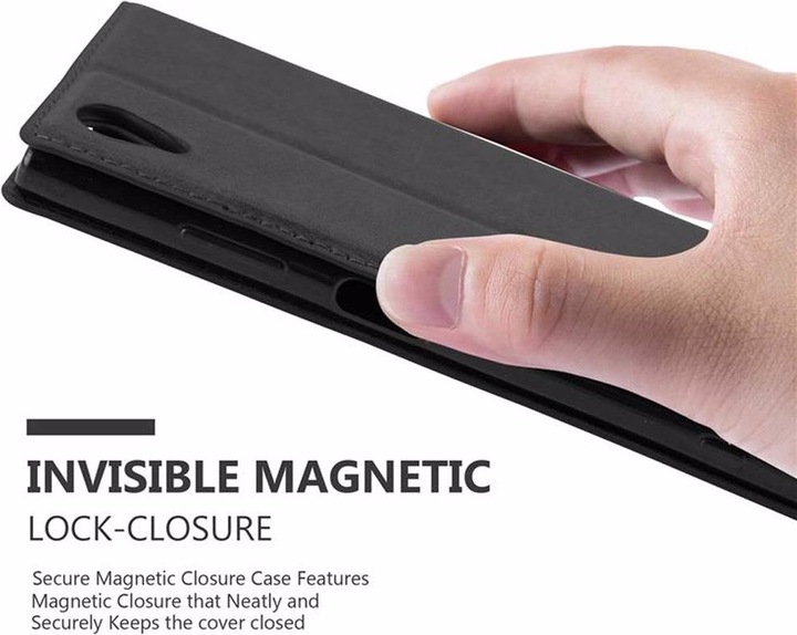 Actual product image Cadorabo Book Invisible Magnet Cover (Sony Xperia XA1 Plus)