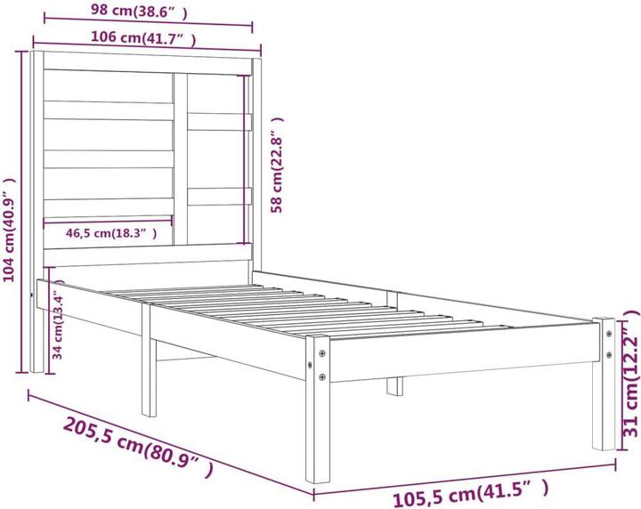 Produktbild VidaXL Gerty (100 x 200 cm)