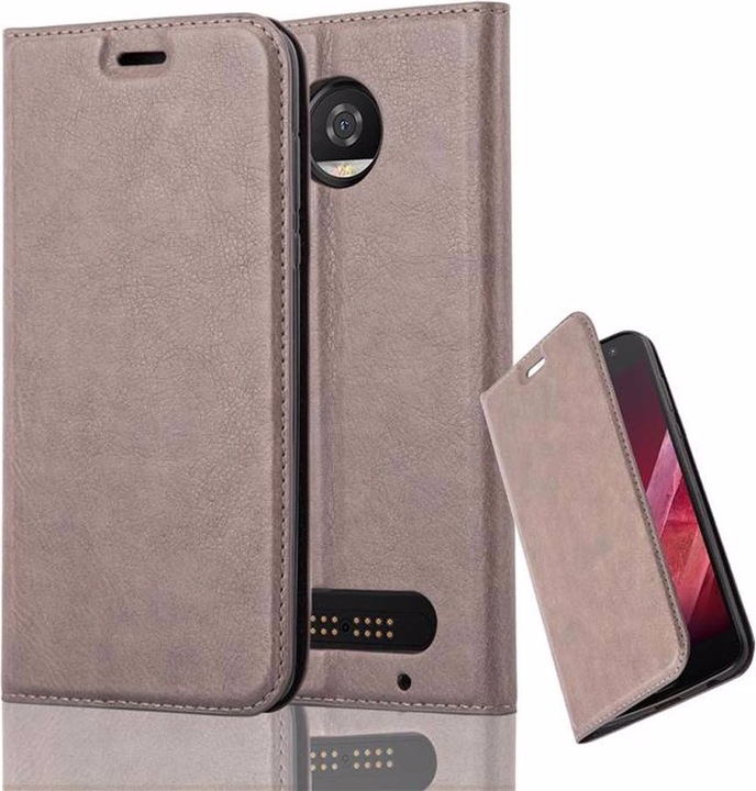 Actual product image Cadorabo Book Invisible Magnet Cover (Motorola Moto Z2 Play, Motorola Moto Z2 Force)