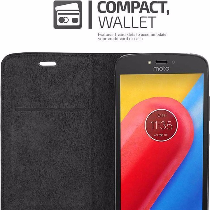 Actual product image Cadorabo Book Invisible Magnet Cover (Motorola Moto C)