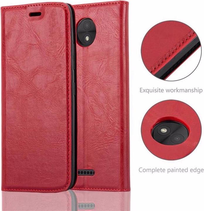 Actual product image Cadorabo Book Invisible Magnet Cover (Motorola Moto C)