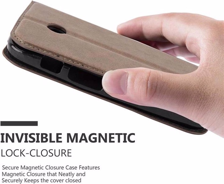 Produktbild Cadorabo Book Invisible Magnet Cover (Motorola Moto E)
