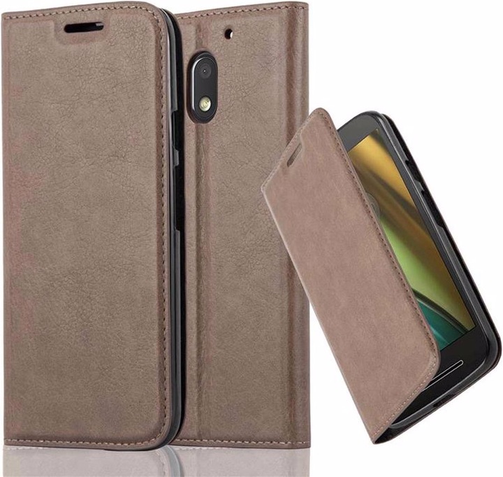 Actual product image Cadorabo Book Invisible Magnet Cover (Motorola Moto E3)