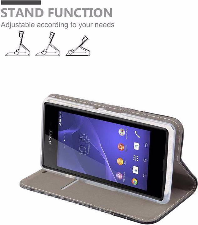 Image du produit Cadorabo Couverture look jeans Book (Sony Xperia E3)