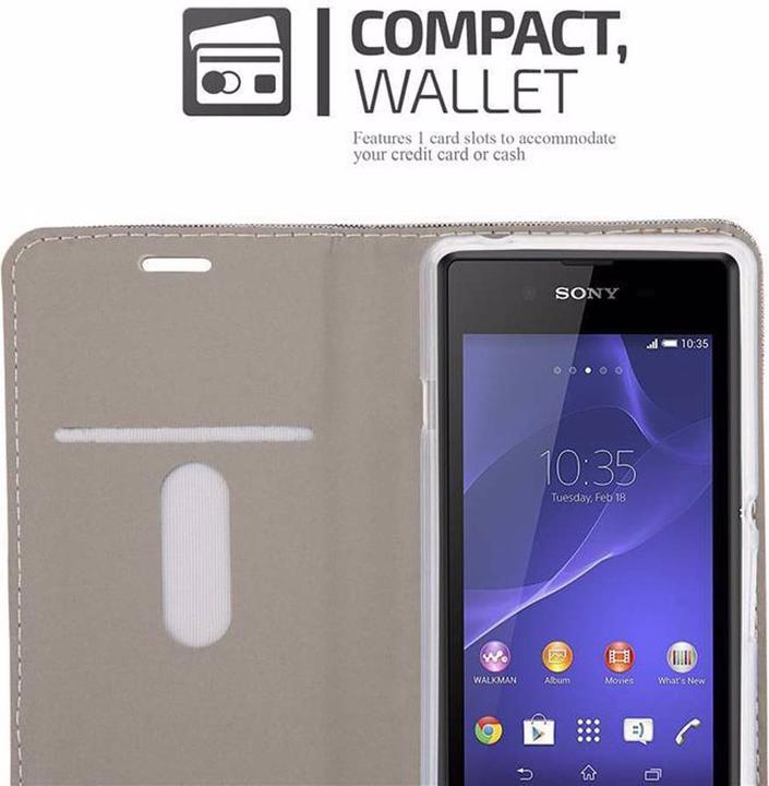 Image du produit Cadorabo Couverture look jeans Book (Sony Xperia E3)