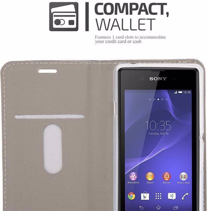 Image du produit Cadorabo Couverture look jeans Book (Sony Xperia E3)