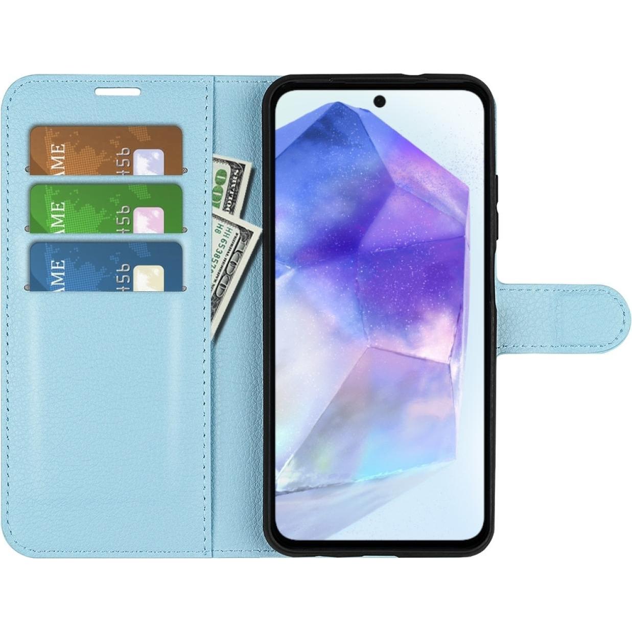 Screenguard Leather Guard (Samsung Galaxy A55), Smartphone Hülle, Blau