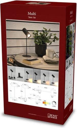 Image du produit Konstsmide Akku-Tischleuchte Multi LED 2200/3000K, Dimmbar - Schwarz (100 lm)
