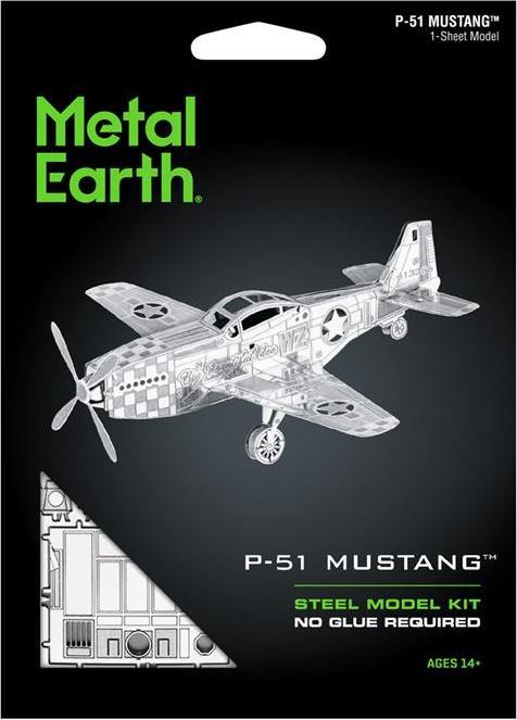 Actual product image Metal Earth Mustang P-51