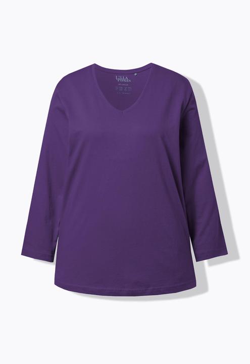 Produktbild Ulla Popken Shirt, V-Ausschnitt, Relaxed, Langarm (54)