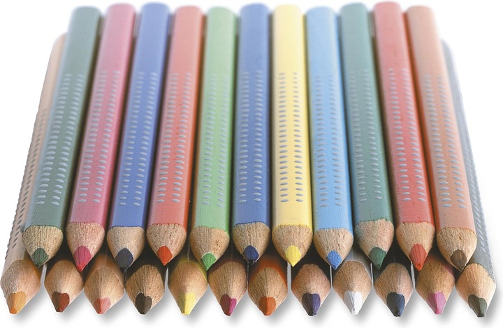 Actual product image Faber-Castell jumbo grip (Multicoloured, 12 x)