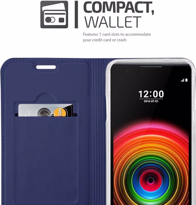 Actual product image Cadorabo Book Classy Style Cover (LG X Power)