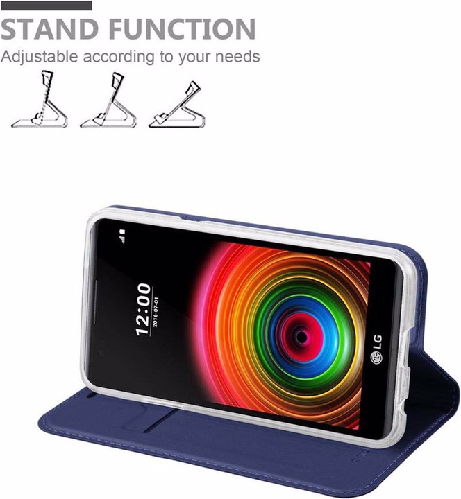 Actual product image Cadorabo Book Classy Style Cover (LG X Power)