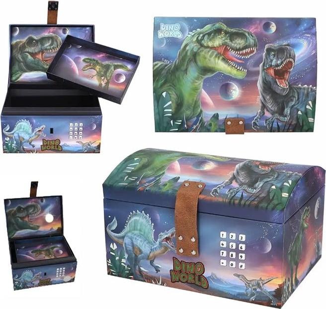 Produktbild Magni DEPESCHE DINO World Schatztruhe mit LED Code und Sound