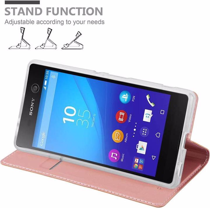 Actual product image Cadorabo Book Classy Style Cover (Sony Xperia M5)