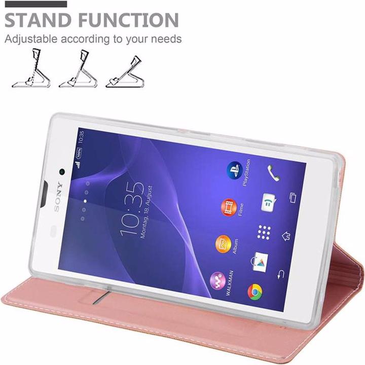 Actual product image Cadorabo Book Classy Style Cover (Sony Xperia T2 Ultra)