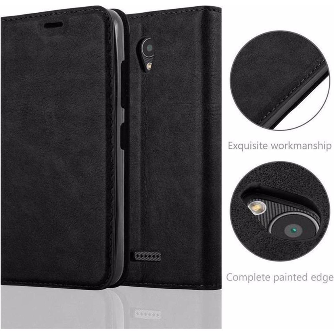 Thumbnail - Cadorabo Book Invisible Magnet Cover (Lenovo A Plus), Smartphone Hülle, Schwarz