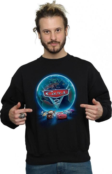 Immagine prodotto Disney Cars Globe Movie Poster Felpa Uomo (L)