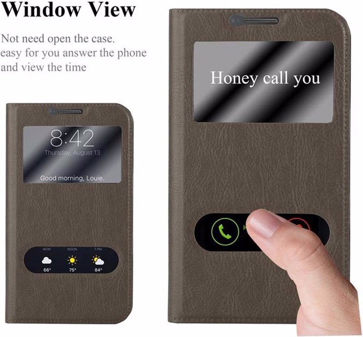 Actual product image Cadorabo Book with View double window cover (G3)