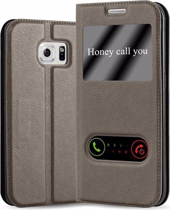 Produktbild Cadorabo Book mit View Doppelfenster Cover (Samsung Galaxy S6 Edge+)