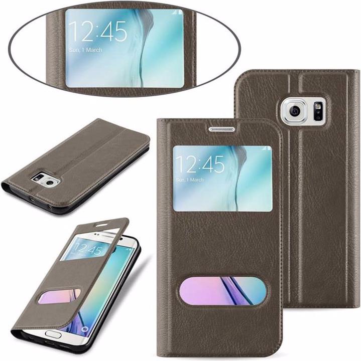 Produktbild Cadorabo Book mit View Doppelfenster Cover (Samsung Galaxy S6 Edge+)