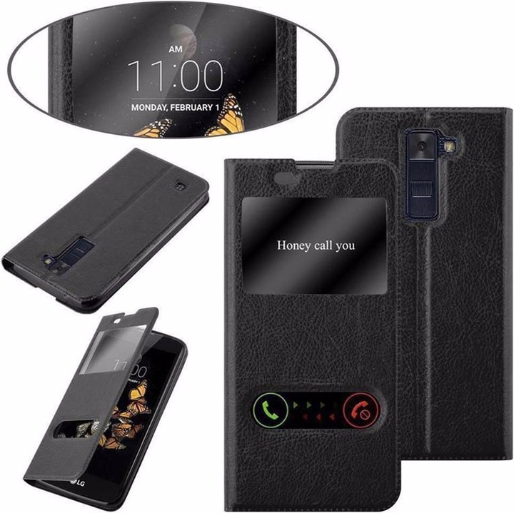 Produktbild Cadorabo Book mit View Doppelfenster Cover (LG K8)