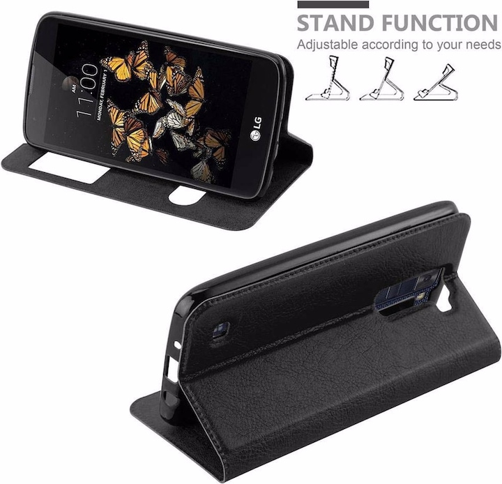Produktbild Cadorabo Book mit View Doppelfenster Cover (LG K8)