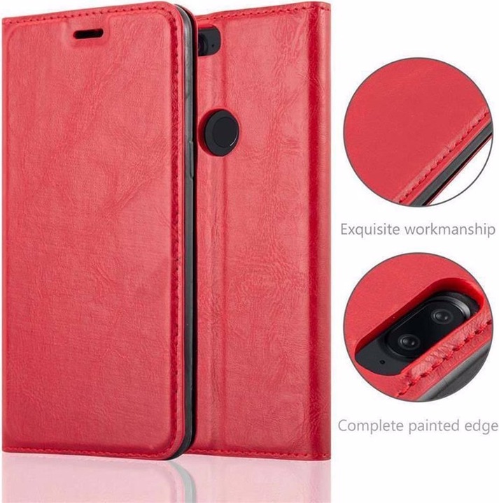 Actual product image Cadorabo Book Invisible Magnet Cover (OnePlus 5T)