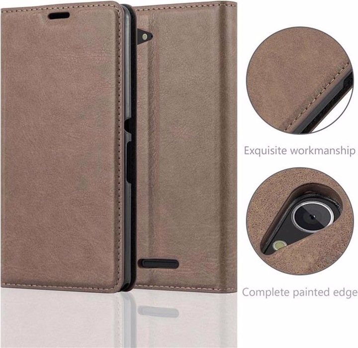 Actual product image Cadorabo Book Invisible Magnet Cover (Sony Xperia E3)