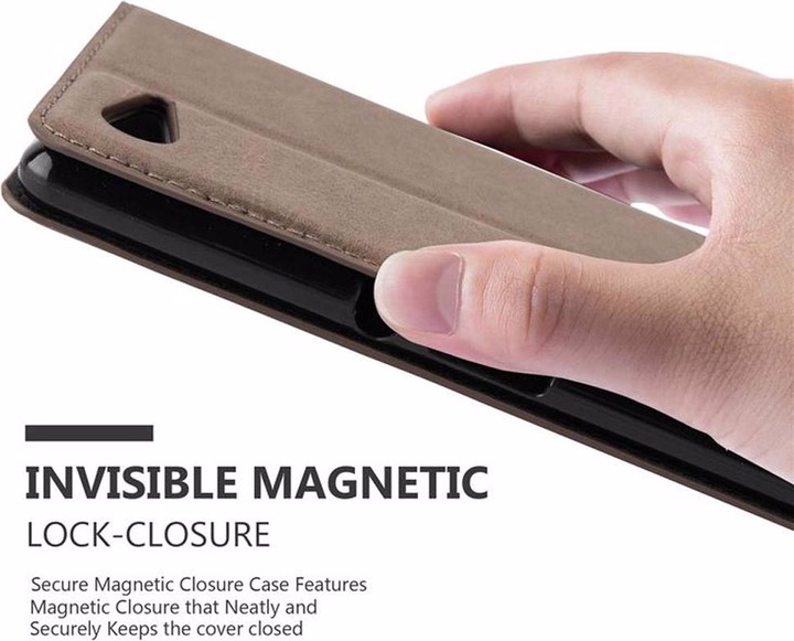 Actual product image Cadorabo Book Invisible Magnet Cover (Sony Xperia E3)