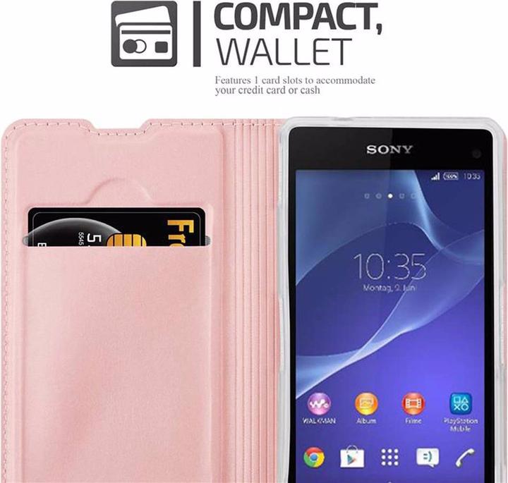 Actual product image Cadorabo Book Classy Style Cover (Sony Xperia Z1 Compact)