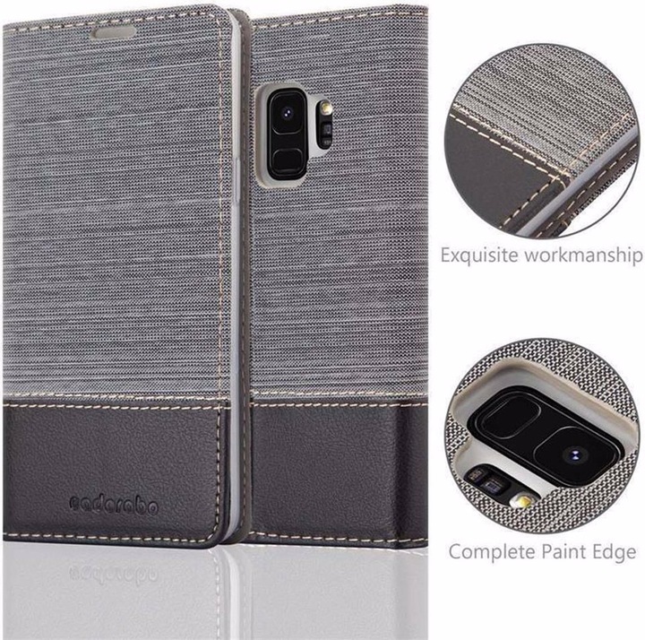 Produktbild Cadorabo Book Jeans Optik Cover (Samsung Galaxy S9)