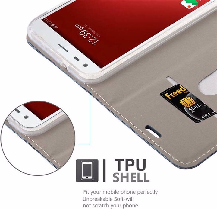 Produktbild Cadorabo Book Jeans Optik Cover (ZTE Blade S6)