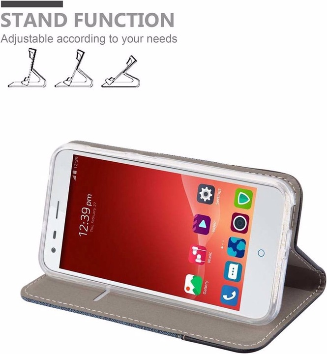 Produktbild Cadorabo Book Jeans Optik Cover (ZTE Blade S6)