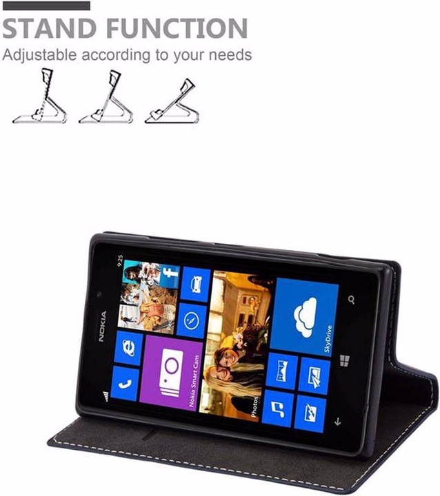 Actual product image Cadorabo Book X Wallet Cover (Nokia Lumia 925)