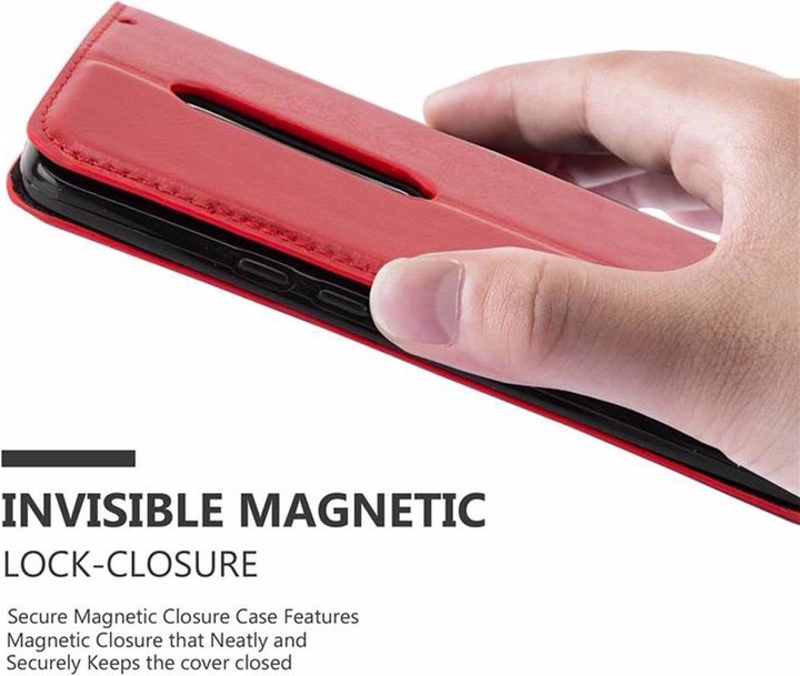Actual product image Cadorabo Book Invisible Magnet Cover (Motorola Moto X Style)