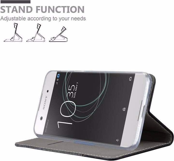 Produktbild Cadorabo Book Jeans Optik Cover (Sony Xperia XA1)
