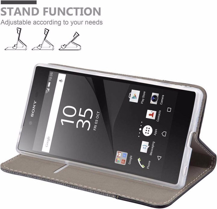 Produktbild Cadorabo Book Jeans Optik Cover (Sony Xperia Z5 Premium)