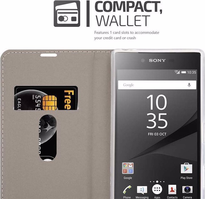 Produktbild Cadorabo Book Jeans Optik Cover (Sony Xperia Z5 Premium)
