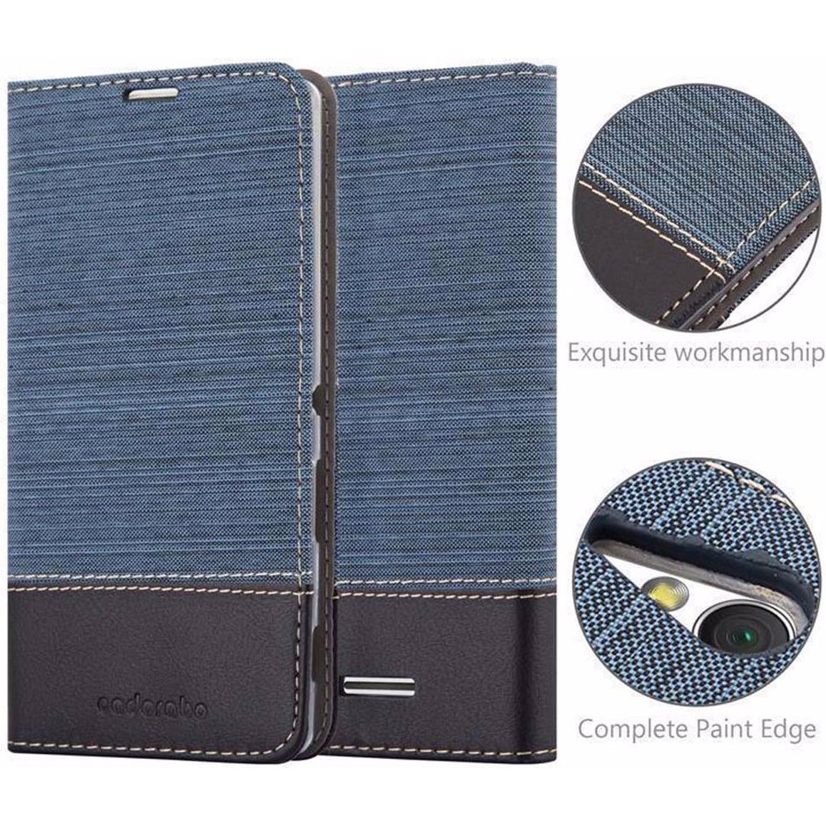 Thumbnail - Cadorabo Book Jeans Optik Cover (Sony Xperia T3), Smartphone Hülle, Blau