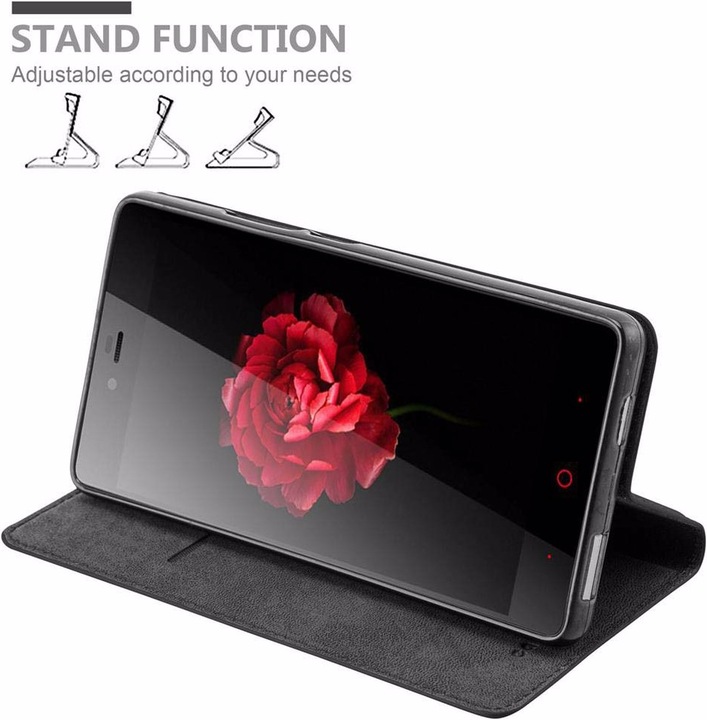 Actual product image Cadorabo Book Invisible Magnet Cover (ZTE Nubia Z9 Max)