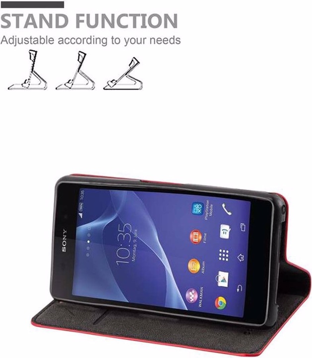 Actual product image Cadorabo Book Invisible Magnet Cover (Sony Xperia Z2 Compact)
