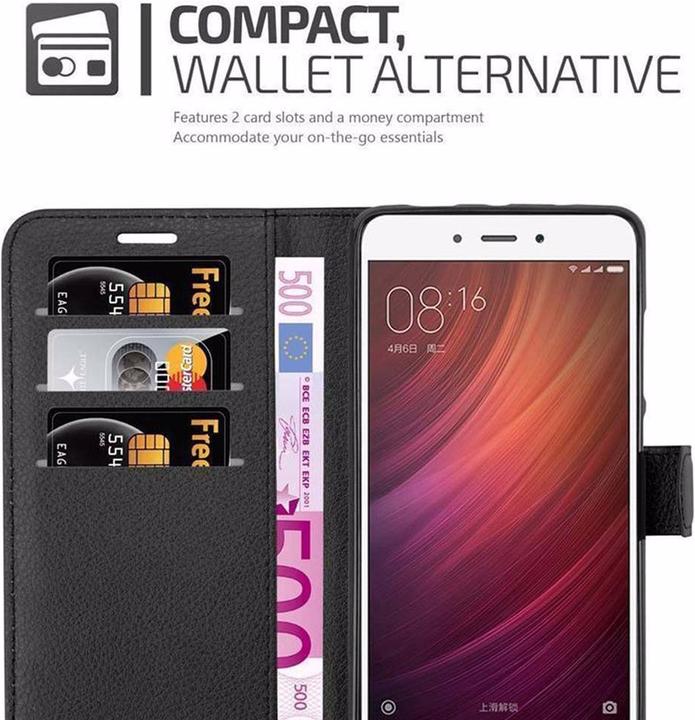 Actual product image Cadorabo Book with stand function cover (Xiaomi Redmi Note 4)