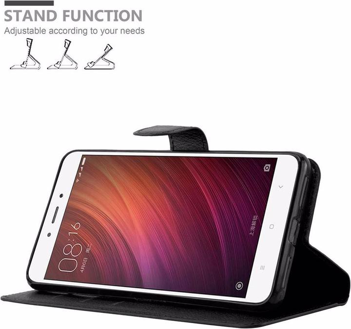 Actual product image Cadorabo Book with stand function cover (Xiaomi Redmi Note 4)