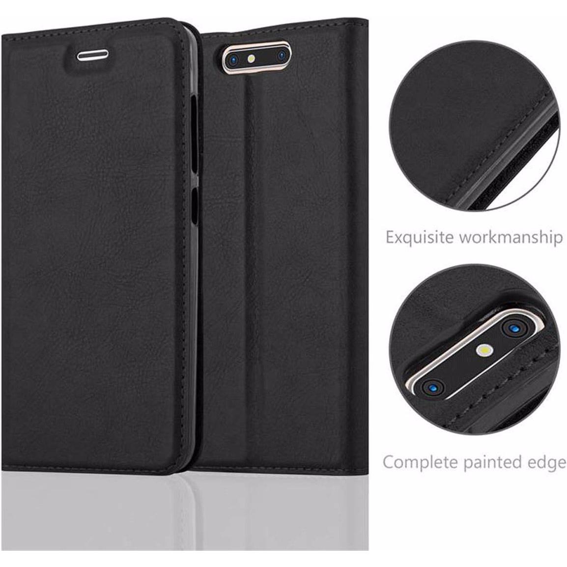 Thumbnail - Cadorabo Book Invisible Magnet Cover (ZTE Blade V8), Smartphone Hülle, Schwarz