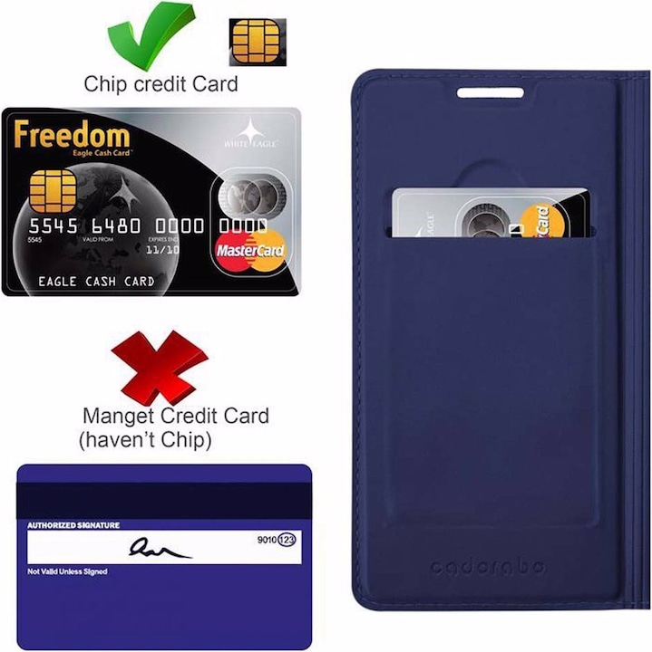 Actual product image Cadorabo Book Classy Style Cover (Sony Xperia M5)