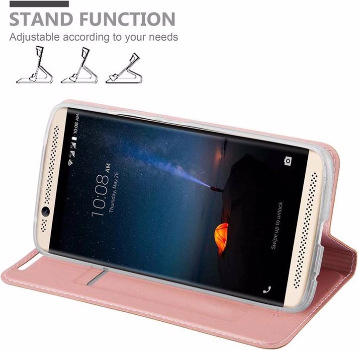 Actual product image Cadorabo Book Classy Style Cover (ZTE Axon 7)