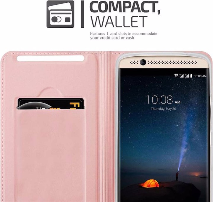 Actual product image Cadorabo Book Classy Style Cover (ZTE Axon 7)