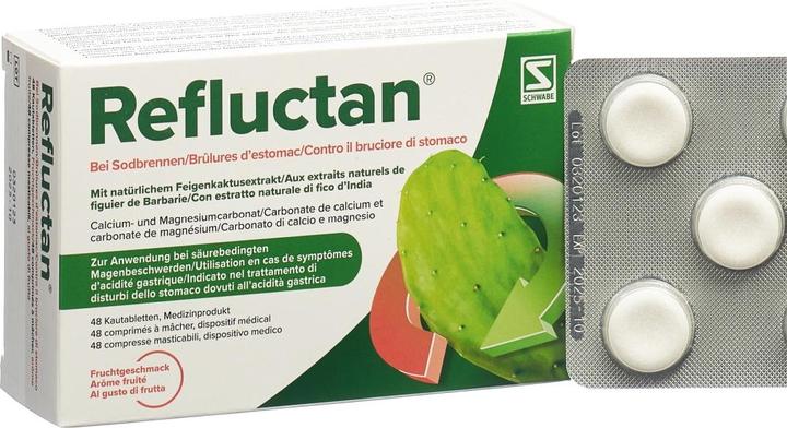 Produktbild Refluctan Kautablette Frucht (48 Stück, 284 ml, 94 g)